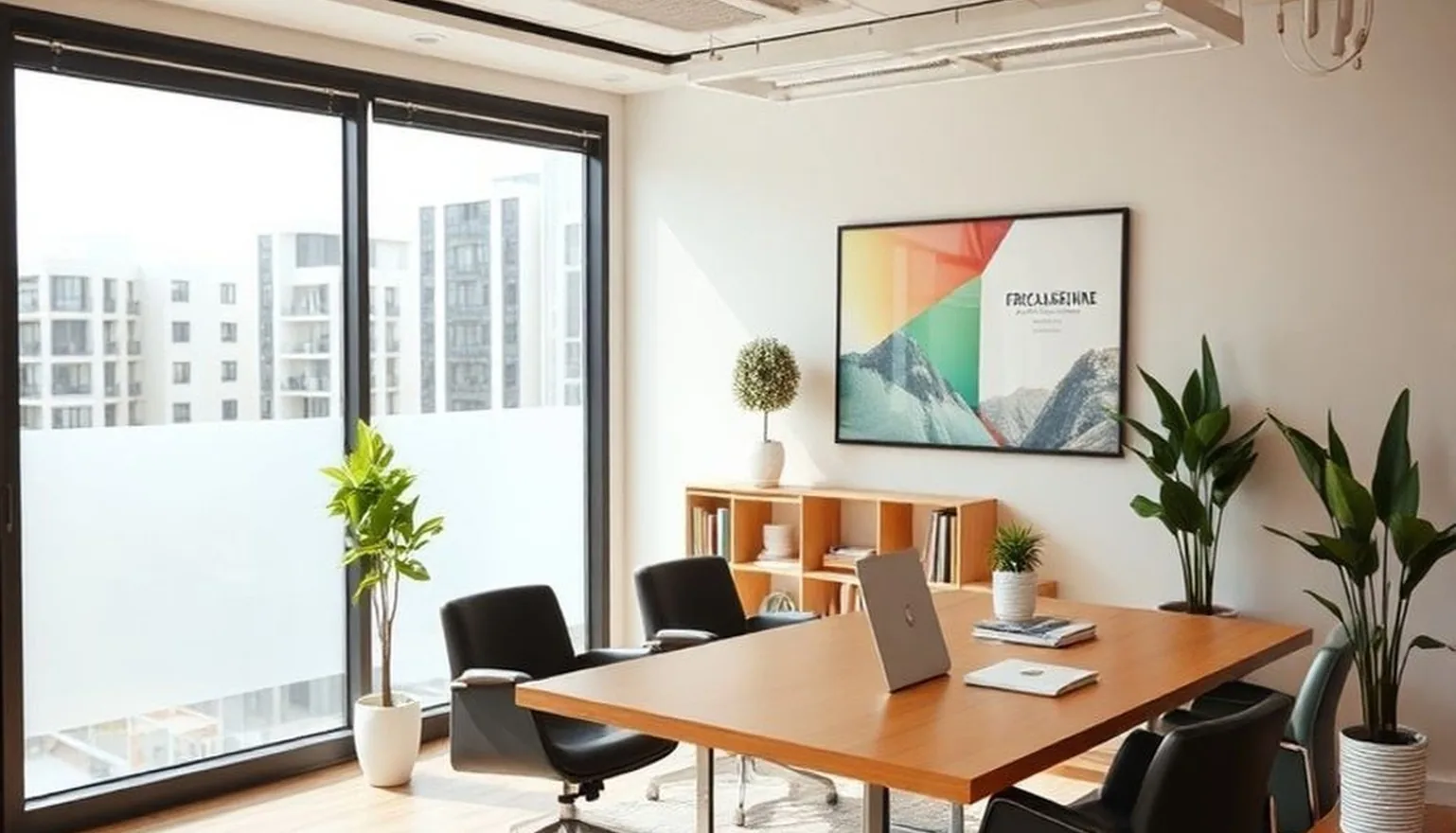 Professional office setting for business consulting